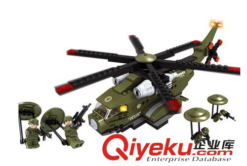 奧斯尼拼裝積木 奧斯尼zp 兒童益智拼裝積木 高品質(zhì)小顆粒 軍事重型直升機22606原始圖片2