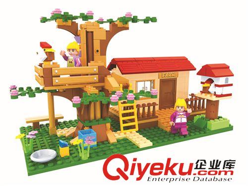 奧斯尼拼裝積木 奧斯尼zp 兒童益智拼裝積木 高品質小顆粒 森林小屋24604原始圖片2