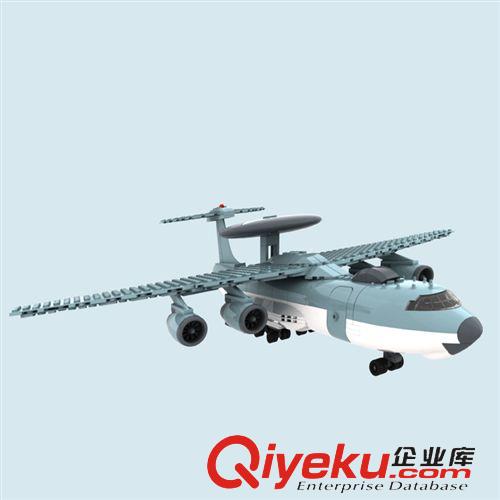 萬格拼裝積木 萬格zp 兒童益智 積木玩具 新軍事模型飛機 空中預警機 JX004原始圖片3