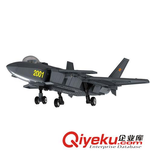 萬格拼裝積木 萬格新品上市 仿真殲20 軍事 重型隱形戰斗機 益智積木玩具 JX003原始圖片3