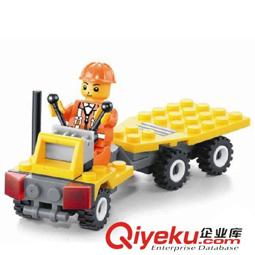 杰星拼裝積木 杰星zp 迷你拼裝積木 城市施工隊 兒童益智積木 22003拼裝