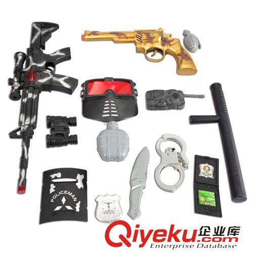 新品現(xiàn)貨 供應(yīng)批發(fā)仿真軍事類模型FL25883 jc武器裝備套裝兒童塑膠玩具槍原始圖片2