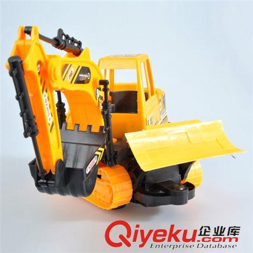 遙控玩具車 飛輪新品40CM超大遙控四通工程挖掘機(jī)FL25707小孩帶音樂燈光玩具原始圖片2