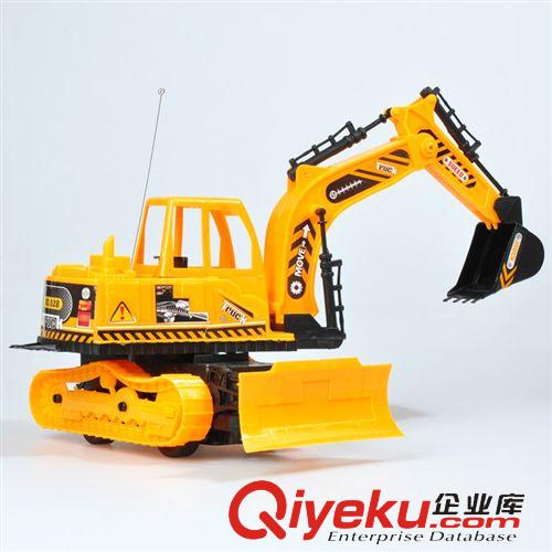 遙控玩具車 飛輪新品40CM超大遙控四通工程挖掘機(jī)FL25707小孩帶音樂燈光玩具原始圖片3