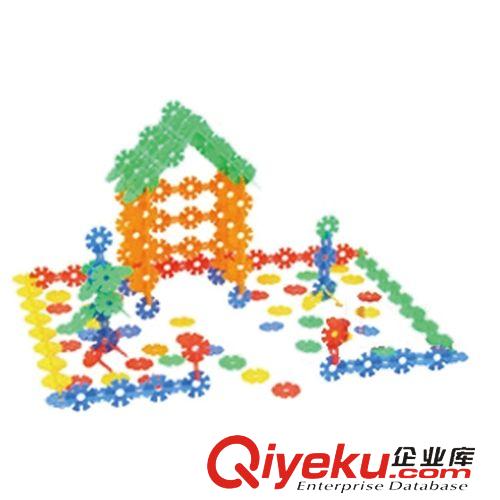 積木玩具 批發(fā)新型兒童益智玩具200pcs帶軸雪花片 積木 塑料 拼插 廠家直銷(xiāo)原始圖片3