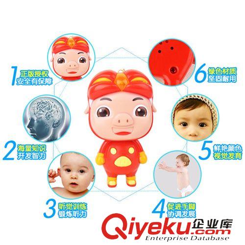 早教故事機 zp授權(quán)兒童早教玩具兒歌英語發(fā)光豬豬俠故事機動漫玩具原始圖片2