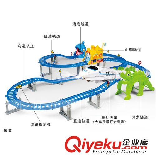 電動軌道車 電動軌道玩具車 多層軌道車 高速列車動車組軌道火車兒童男孩玩具原始圖片2