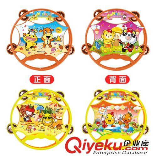 嬰兒鈴鼓 兒童手搖雙面鈴鼓 嬰幼兒園鈴鼓 手鼓寶寶拍打擊樂器玩具 手搖鼓原始圖片2