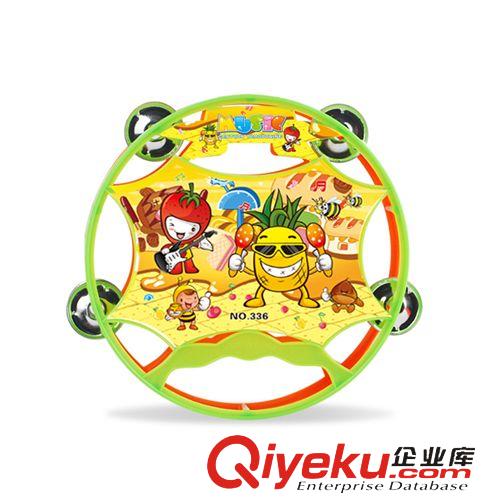 嬰兒鈴鼓 兒童手搖雙面鈴鼓 嬰幼兒園鈴鼓 手鼓寶寶拍打擊樂器玩具 手搖鼓原始圖片3