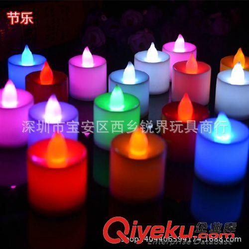 發光玩具 電子蠟燭燈 婚慶無煙蠟燭燈  晚會用七彩小蠟燭  LED小蠟燭批發原始圖片2