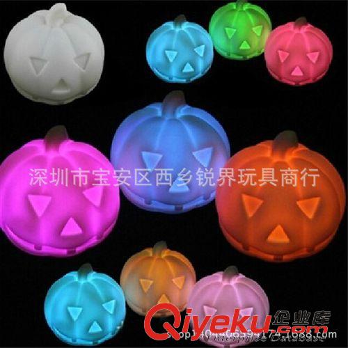 感應(yīng)玩具 七彩小夜燈 萬圣節(jié)禮品 南瓜 小夜燈地?cái)偀徜N發(fā)光玩具批發(fā)原始圖片2