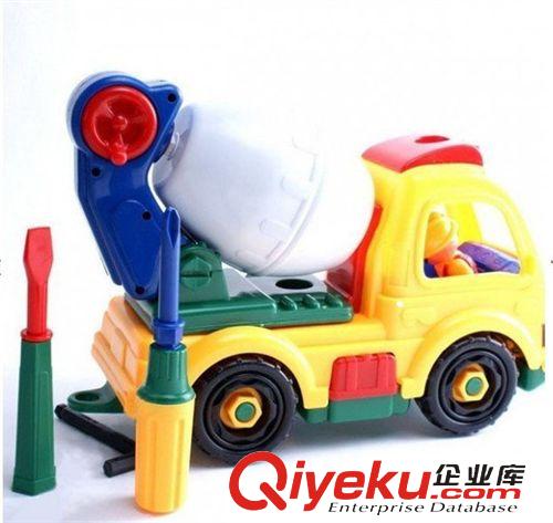 益智玩具 益智玩具大號(hào)拆裝工程車(chē) 拼裝玩具　兒童工程車(chē)原始圖片2