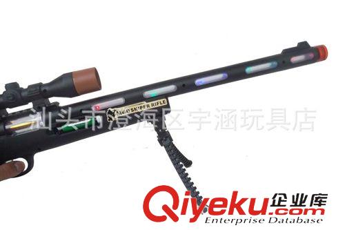 電動音樂玩具 混批兒童電動玩具槍 聲光沖鋒槍 帶紅外線 帶震動槍聲狙擊槍原始圖片3