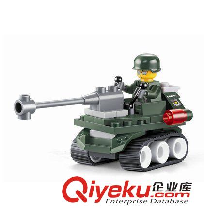 杰星積木 兒童拼裝杰星軍事積木益智組裝軍事野戰(zhàn)車套裝23002