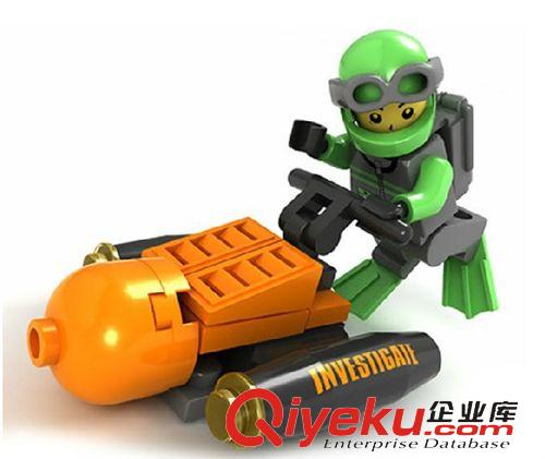 杰星積木 zp杰星 拼插式兒童益智拼裝積木玩具 云梯消防車(chē) 22014