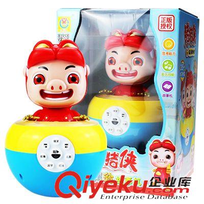 新品上架 110102 豬豬俠不倒翁故事機 兒童益智音樂燈光早教機 混批批發(fā)原始圖片3