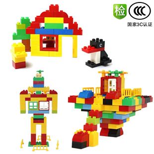 大顆粒積木 061427 兒童積木玩具環保材質惠美積木拼插拼裝100片 兒童DIY玩具原始圖片3