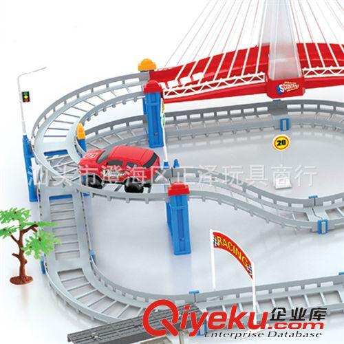 遙控/合金/軌道 105660 小男孩玩具批發(fā) 電動(dòng)軌道套裝模型玩具 汽車拼裝軌道玩具原始圖片2