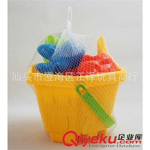 沙灘玩具 103665 夏天沙灘玩具 沙印模沙灘桶9件套 沙模鏟耙 海邊玩具原始圖片2