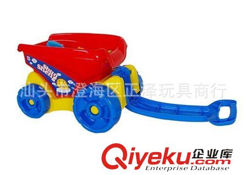 沙灘玩具 105782 兒童沙灘戲水推車配沙模 大號(hào)沙灘車 海邊玩具