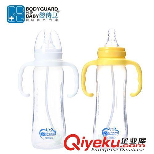 嬰侍衛母嬰用品 嬰侍衛zp 嬰兒標口PP奶瓶 帶手柄自動吸管PP902 300ML 零售混批