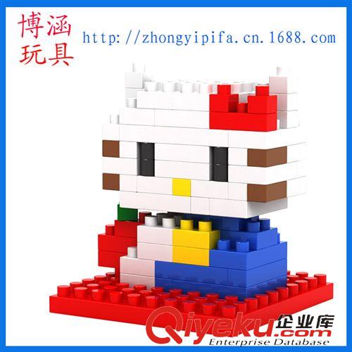 LOZ益智積木系列 DIY鉆石顆粒積木玩具 LOZ俐智hello kitty系列新品 彩色KT貓