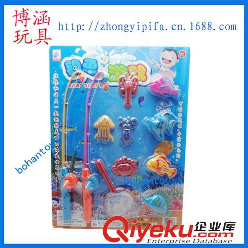 夏天玩具 雙魚竿11件套磁性釣魚戲水玩具 兒童過家家 海洋生物釣魚系列批發(fā)原始圖片3