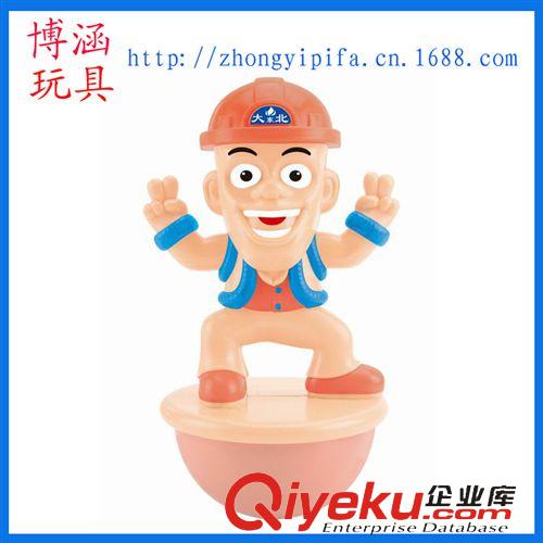 熱銷新奇特 熊出沒燈光音樂不倒翁 光頭強(qiáng)電動(dòng)玩具 包電 影視主題創(chuàng)意禮品原始圖片3