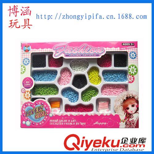 兒童早教玩具 DIY陶瓷串珠 兒童益智玩具 飾品穿珠玩具 早教玩具 親子游戲配線原始圖片2