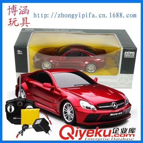 遙控玩具 阿凱AK56023奔馳SL65 1:18 遙控仿真車 紅銀兩色 帶燈 兒童玩具