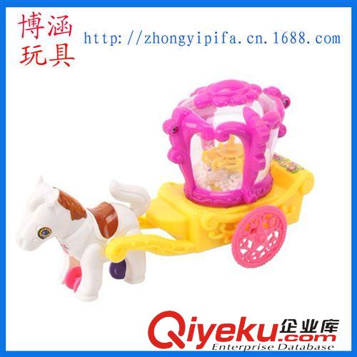 小玩具系列 拉線雪花馬車 帶燈光 兒童卡通過家家玩具 益智玩具 嬰幼兒教具原始圖片2