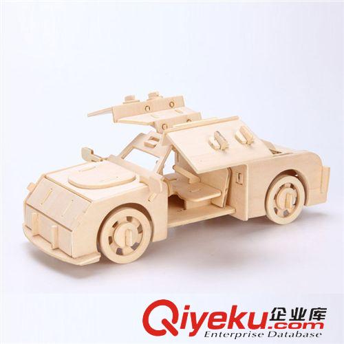 立體拼圖拼版 【法拉利】diy益智木質拼圖 批發3D立體拼圖模板型廠家供貨地攤原始圖片2