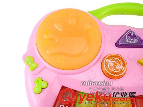 兒童樂器類 音樂手鼓 音樂玩具三字經學習電子琴 拍拍鼓 早教機 兒童益智玩具原始圖片2