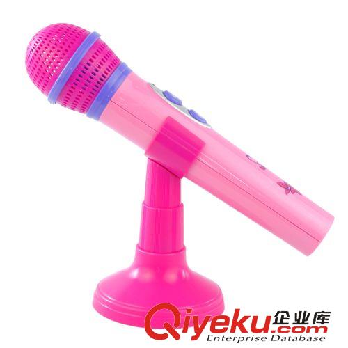 兒童樂器類 兒童過家家玩具 粉色女孩音樂話筒 帶擴音麥克風玩具批發tj1301