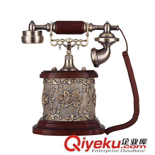 家居用品 時(shí)尚創(chuàng)意歐式仿古電話機(jī)家用復(fù)古來(lái)電顯示古董古典懷舊電話座機(jī)原始圖片3