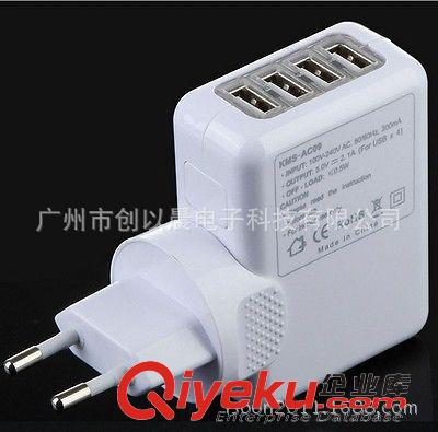 電腦周邊產品 4 Port USB AC Adapter US/EU/UK/AU Plug Wall Charger