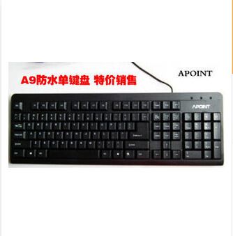 鼠標(biāo)鍵盤 APOINT A點(diǎn) A9 USB/PS2 單鍵盤 辦公家用 防水靜音鍵盤 激光鐳射原始圖片2