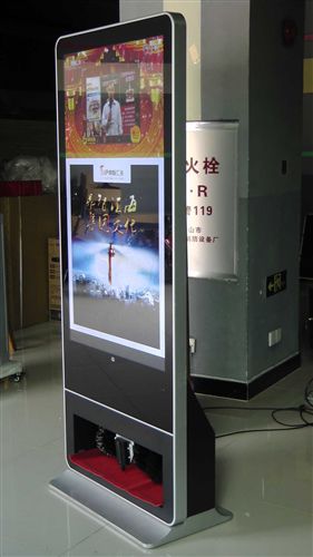 擦鞋廣告機 廣州廠家圖藝55寸立式網絡版擦鞋廣告機電子顯示屏