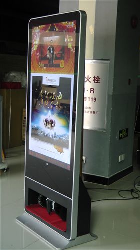 擦鞋廣告機 42寸立式單機版擦鞋廣告機多功能廣告機酒店用品