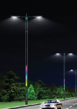 led道路燈 廠家定做單臂高桿路燈 LED路燈 燈桿 路燈燈桿 揚(yáng)州路燈