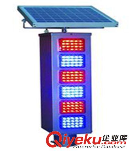 交通信號設施 雙面LED太陽能紅藍爆閃燈 施工警示燈 太陽能警示燈 公路閃燈1個