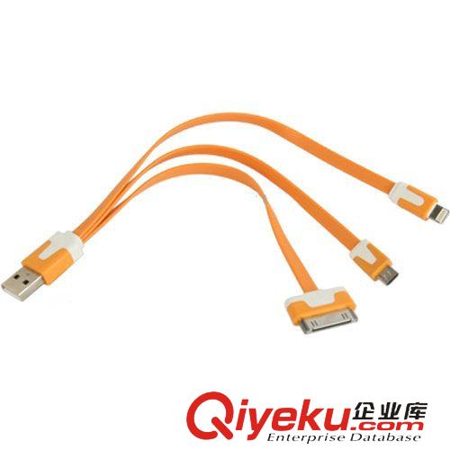 數(shù)碼配件 三合一連接線 1分3USB數(shù)據(jù)線 多合一新款充電數(shù)據(jù)線 一拖三充電原始圖片2