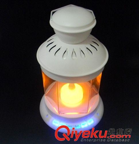 創意數碼禮品 多功能復古提燈音箱，觸控LED帶鋰電池U盤mp3播放器插卡音響批發原始圖片2