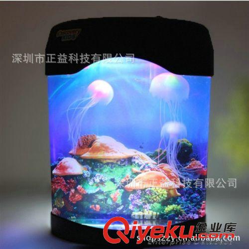 創(chuàng)意數(shù)碼禮品 美妙特別禮物電子水母水族箱 創(chuàng)意減壓商務禮品水母燈批發(fā)