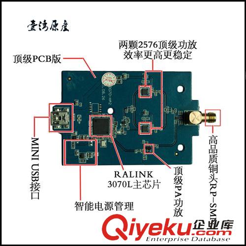 無線上網(wǎng)卡裸板 無線網(wǎng)卡usb 雙功放 wifi模塊3070芯片贈(zèng)送 大功率無線網(wǎng)卡外殼