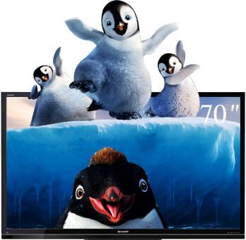 尺寸 夏普（SHARP）LCD-70LX640A 70英寸 3D 智能 液晶電視（黑色）