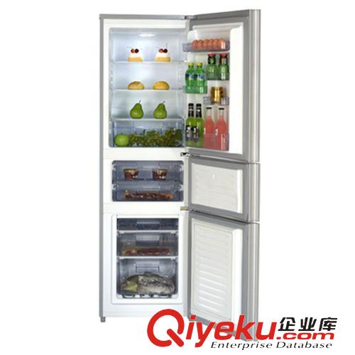 三門冰箱 供應奧馬三門冰箱BCD-212DBAKJ靚雅紅  一件代發原始圖片2