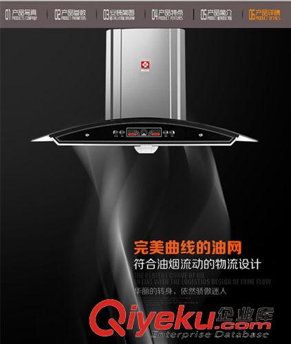 油煙機(jī)系列 廠家直銷(xiāo) 櫻花抽油煙機(jī) 歐式吸油煙機(jī) 弧形深吸式A1A彩顯原始圖片2