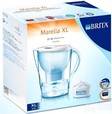 滤水器 BRITA碧然得滤水壶 白 MARELLA XL3.5L 一壶一芯