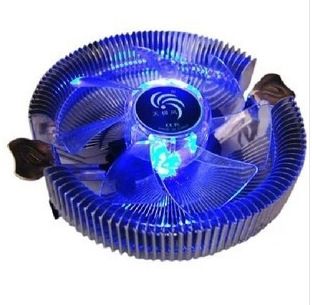 臺式機電腦配件 zp天極風(fēng)波賽冬 多平臺CPU散熱器帶LED藍(lán)燈 兼容1155 775 AMD原始圖片2